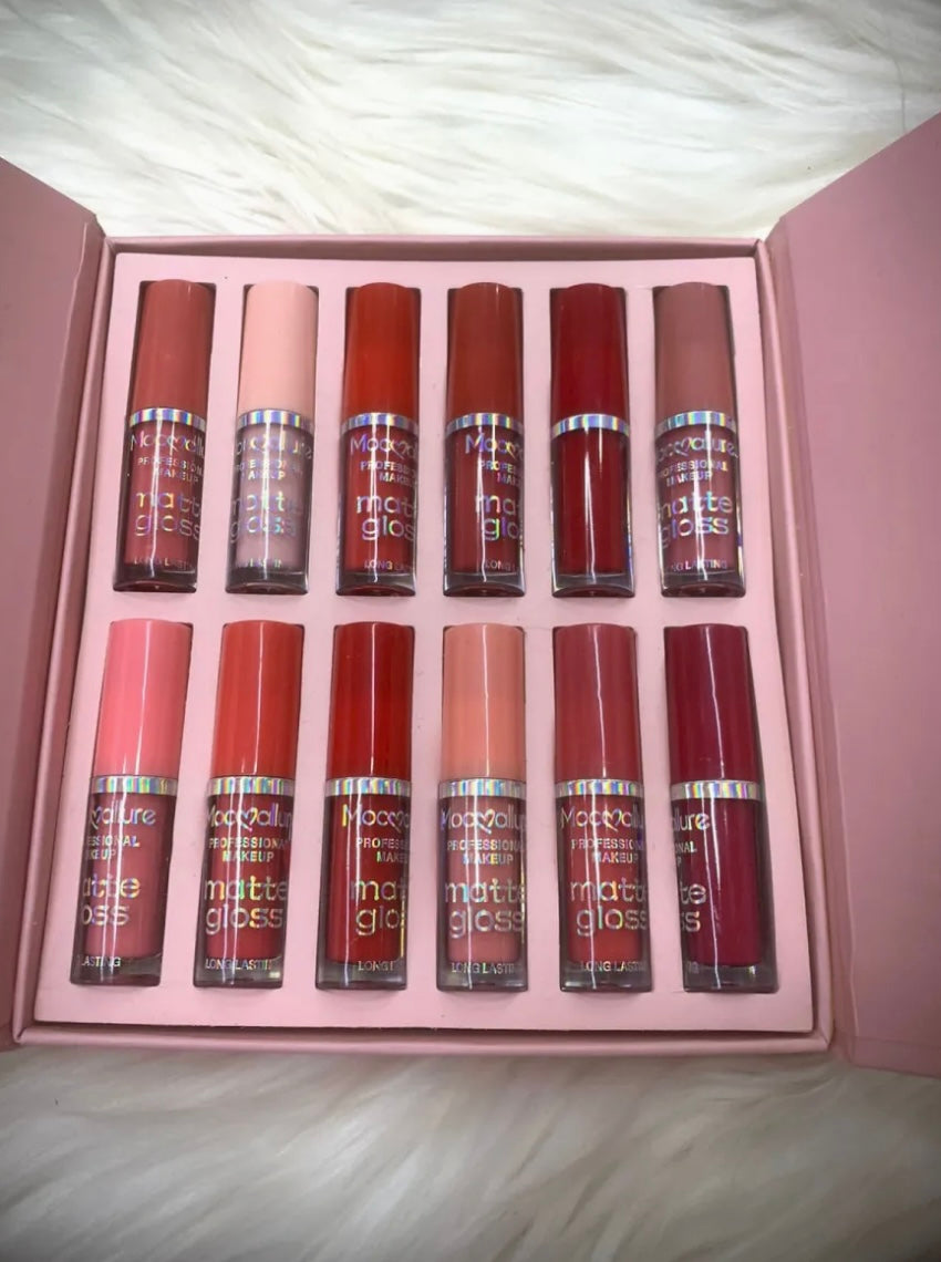Moccallure 12 Lip Gloss Kit — Glossy, Hydrating & Gorgeous!