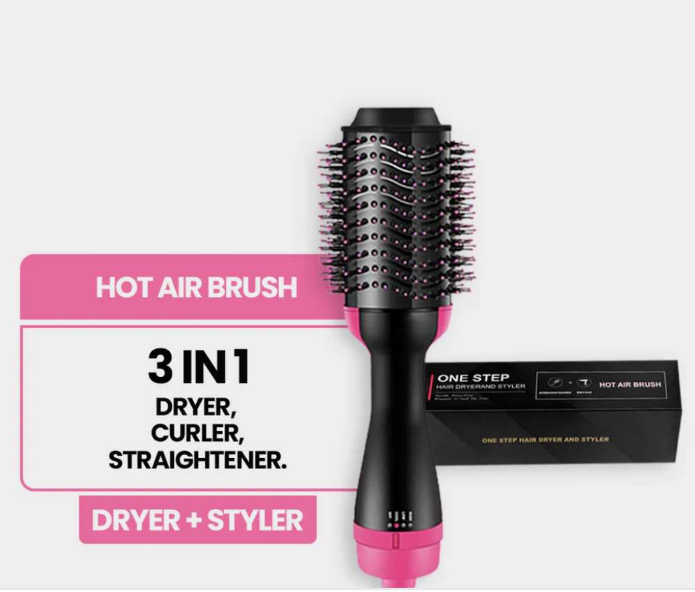 2-in-1 Hot Air Brush Hair Dryer & Volumizer